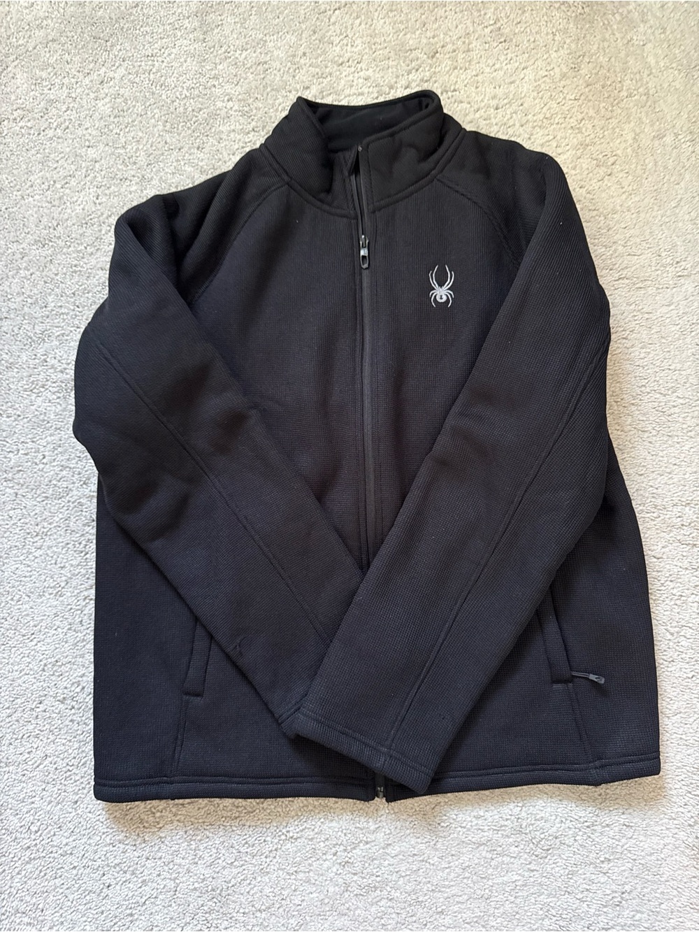Spyder Black Full-Zip Men's Jacket